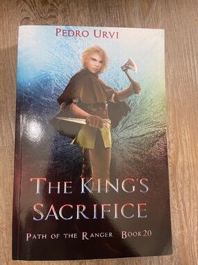 The King's Sacrifice by Pedro Urvi - Fantasy Paperback, Blue & Green Cover